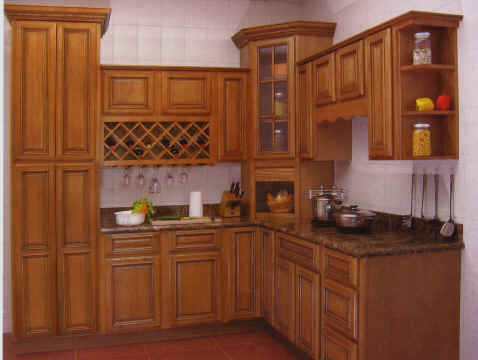 Glazed Maple Kitchen Cabinets